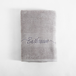 Bavlnený uterák vo svetlosivej farbe FERRO 50x90 cm