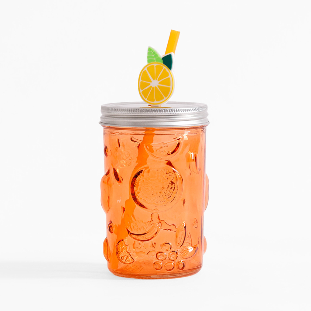 Pohár so slamkou 500 ml MIX