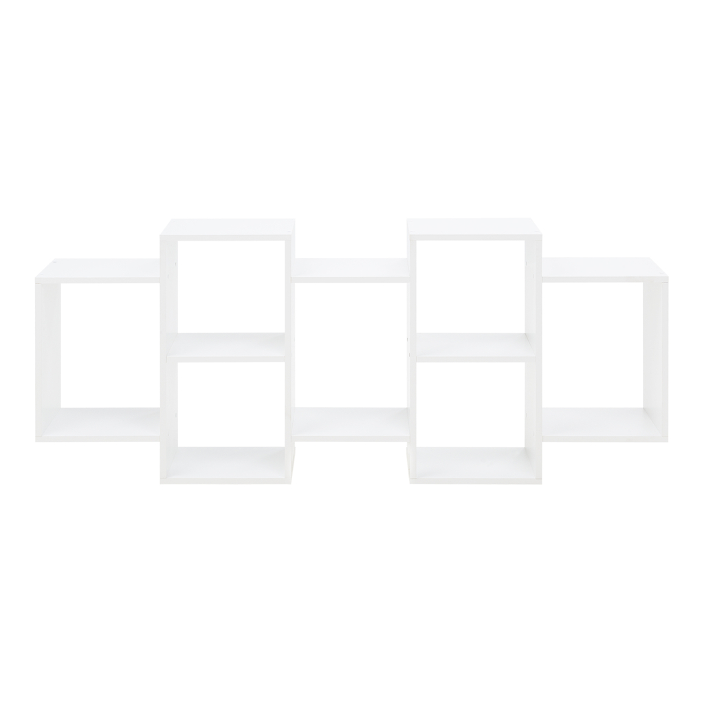 Závesná knižnica biela TRIO