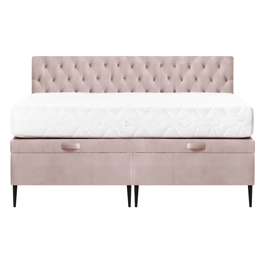 Ružový rám postele DONNA KP 160x200 cm