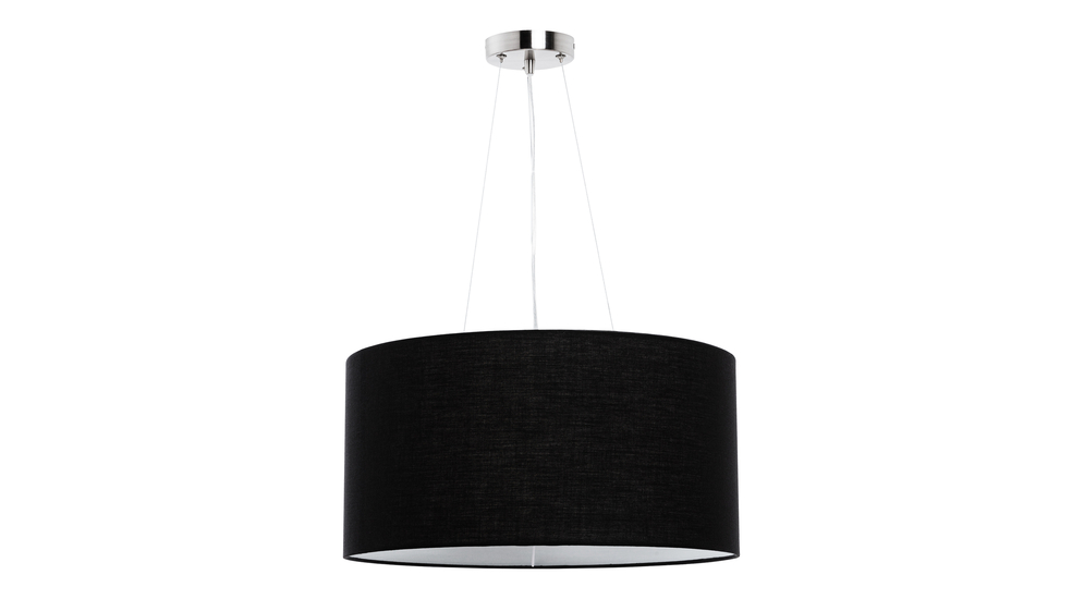 Čierna závesná lampa CAFE 50 cm