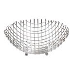 Chrómový kovový košík, 30x10 cm