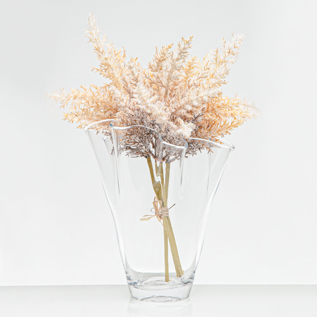 Váza s volánikom 25x18 cm