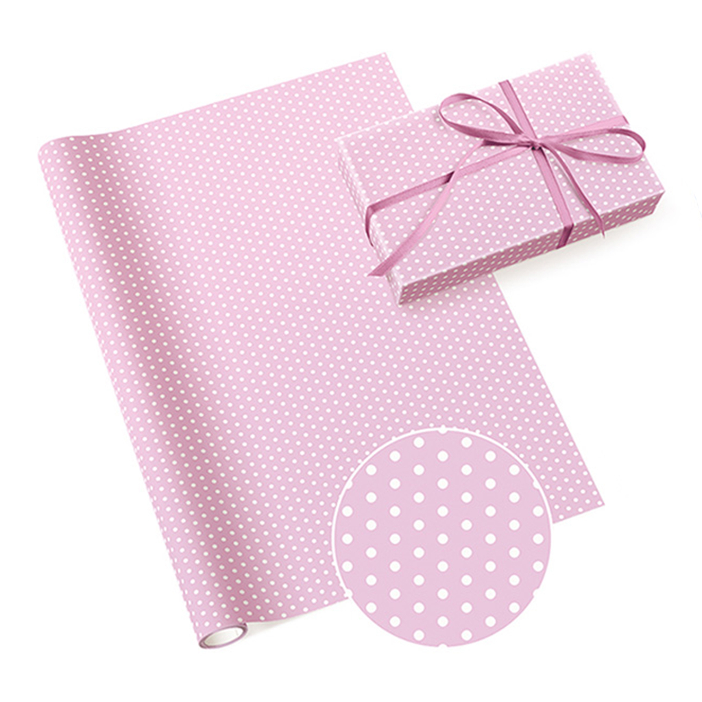 Papier prezentowy w kolorze różowym