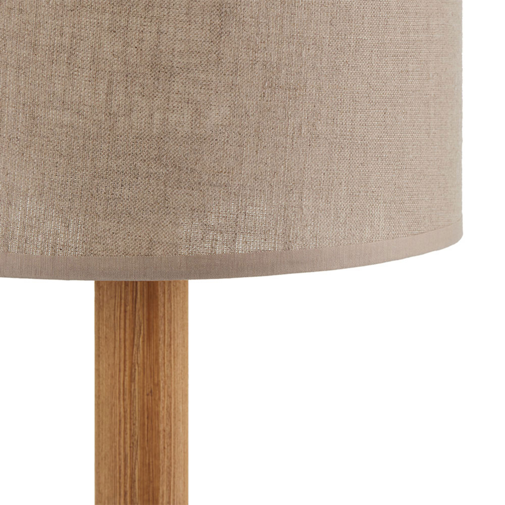 Stolná lampa so sivým tienidlom DEVA NATURE