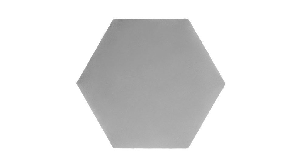 Čalúnený panel FIBI HEXAGON 20x20, platinový
