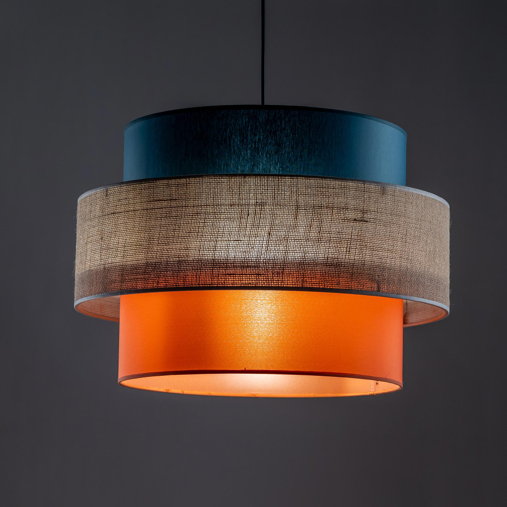 Závesné svietidlo s farebným tienidlom TRIO JUTA