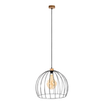 Čierne loftové závesné svietidlo NERO I 49 cm