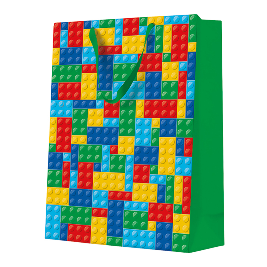 Darčeková taška COLORFUL BRICKS BIG 30x41 cm