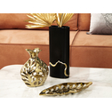 Zlatá keramická váza s otvormi 23 cm