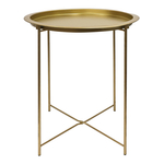 Stolík s podnosom zlatý 50 cm