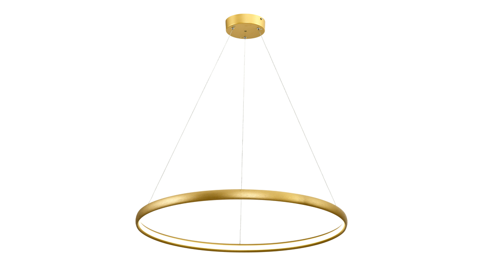 Závesná lampa LED zlatá CARLO 80 cm
