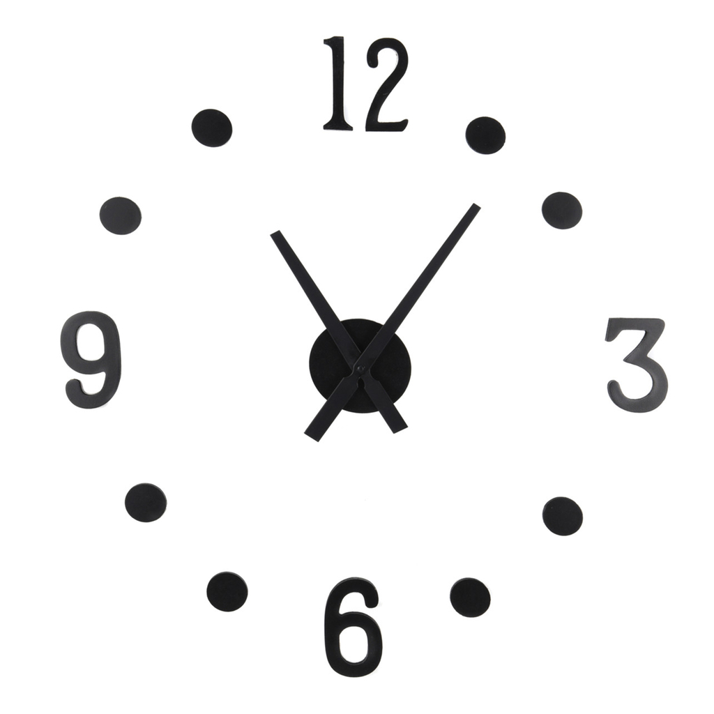 Nástenné hodiny čierne