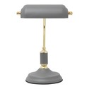 ROMA sivo-zlatá retro stolná lampa