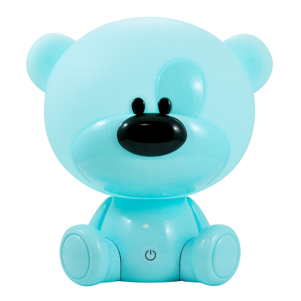 Detská nočná lampa modrá LED MACKO BIBI