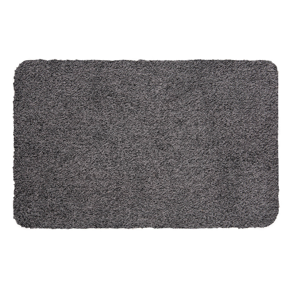Šedá rohožka s podkladom z TPR 60x90 cm