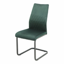 Čalúnená stolička vo farbe fľaškovej zelenej ARIBA