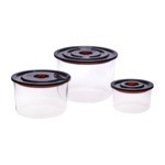 Teplovzdorné vákuové nádoby SMART TOUCH EX, sada3 ks