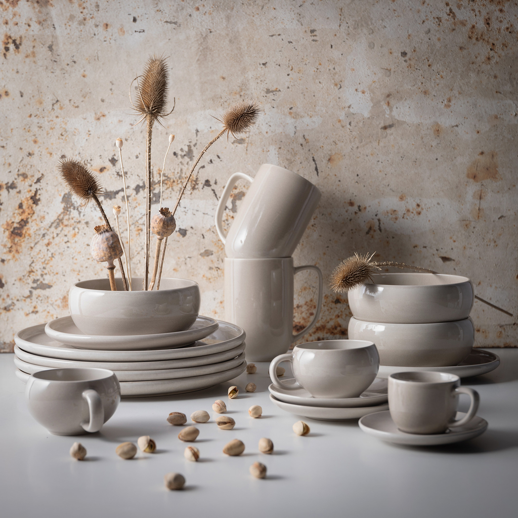 Keramická šálka s podšálkou 100 ml EYO