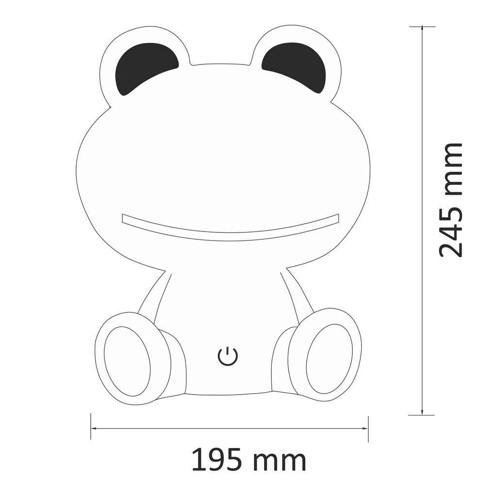 Detská nočná lampa LED ŽABKA