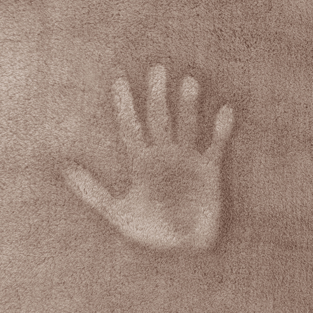 Koberec béžový kožušinka SITE 80 x 150 cm