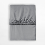 Saténové prestieradlo s gumičkou sivé PURE 140x200 cm