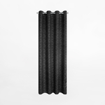 Záves na priechodkách v čiernej a striebornej farbe OLETA 140x250 cm