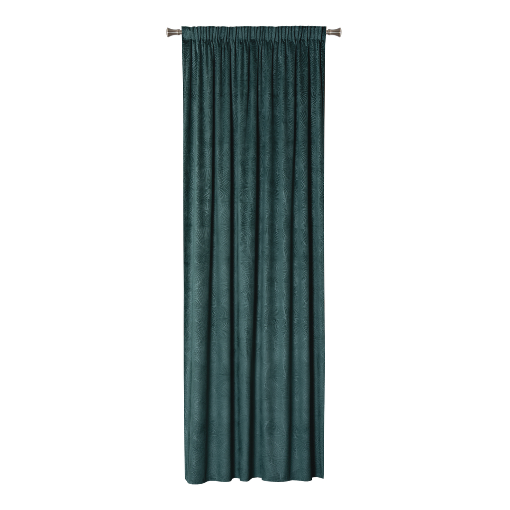 Záves na páske zelený BILO 140 x 260 cm