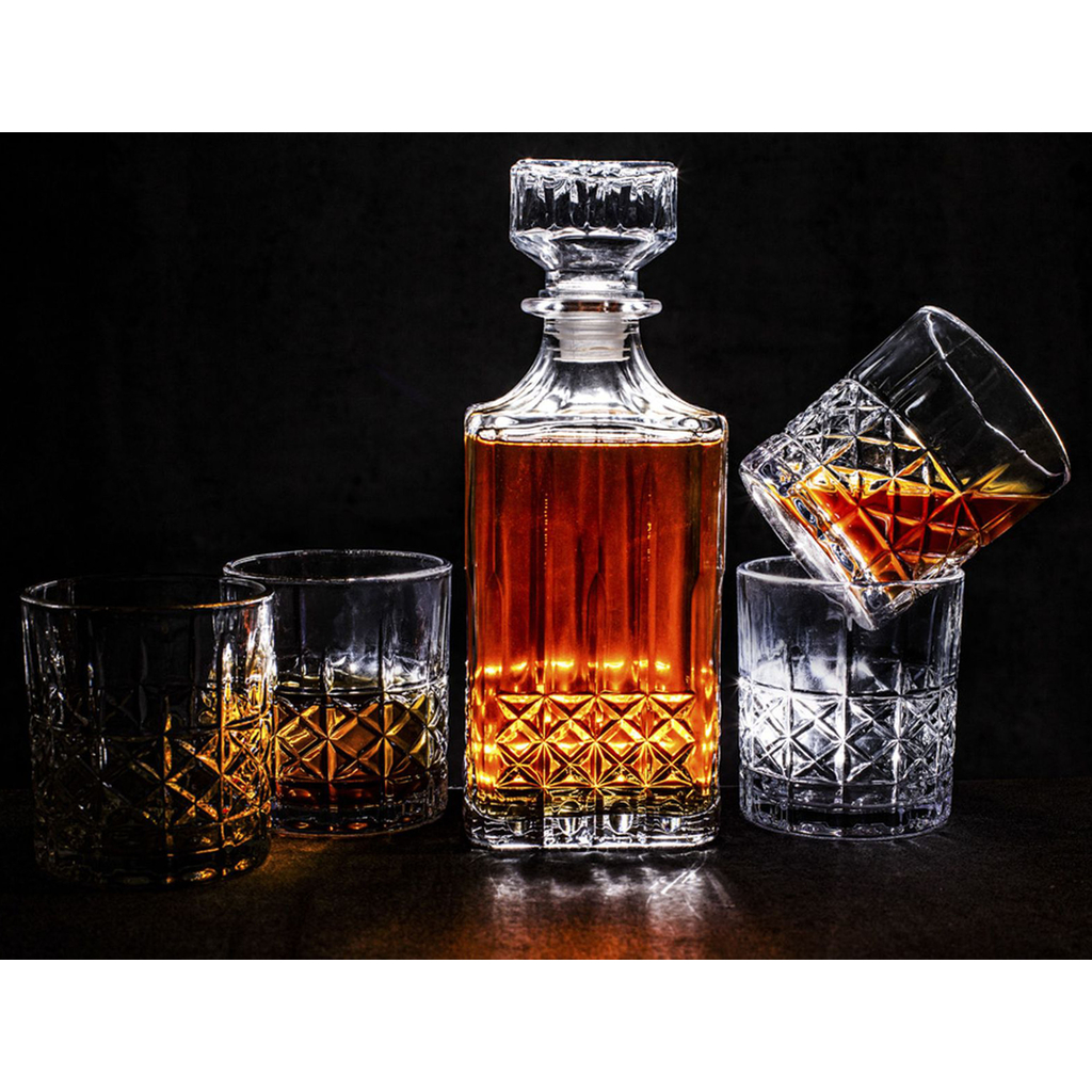 Sada na whisky karafa CASCADE + 4 poháre