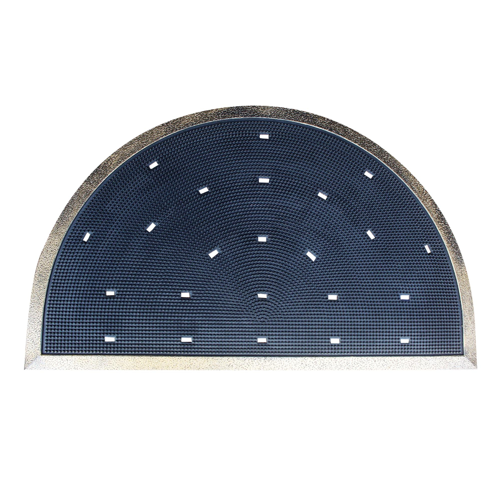 Polkruhová gumená rohožka 45 x 75 cm