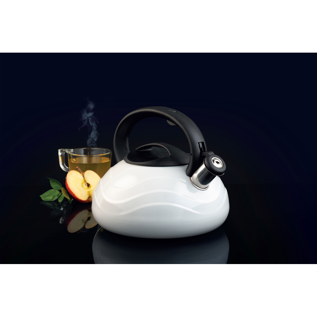 Plynový a indukčný čajník biely VELO 2,5 l