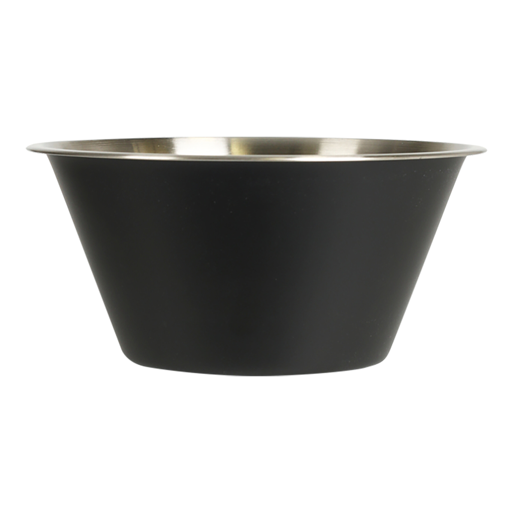 Čierna oceľová miska 1950 ml