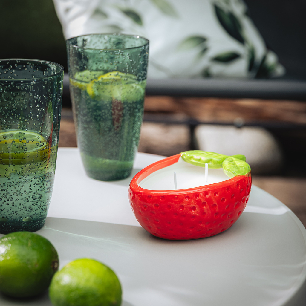 Sviečka vo kvetináči v tvare ovocia MIX