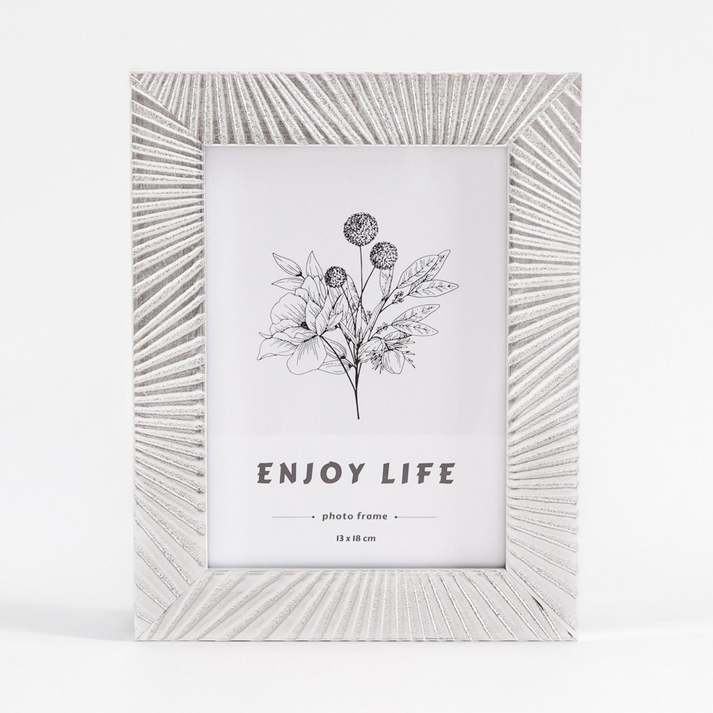 Rám na fotografiu v glamour štýle 13x18 strieborný