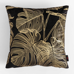 Obliečka na vankúš s motívom monstery čiernej farby AMBRO 45x45 cm