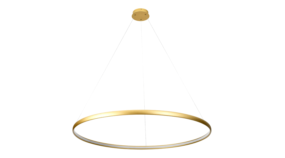 Závesná lampa LED zlatá CARLO 120 cm