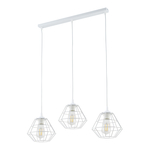 Závesné svietidlo DIAMOND III geometrické biele