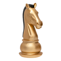 Šachová figúrka dekorácia zlato-čierna SKOKAN 19 cm