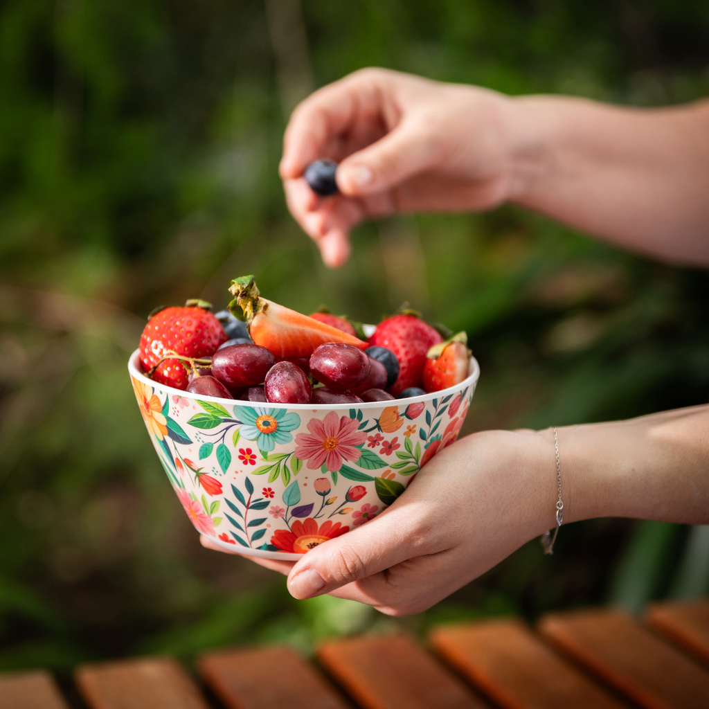 Kvetinová melamínová miska 4 l