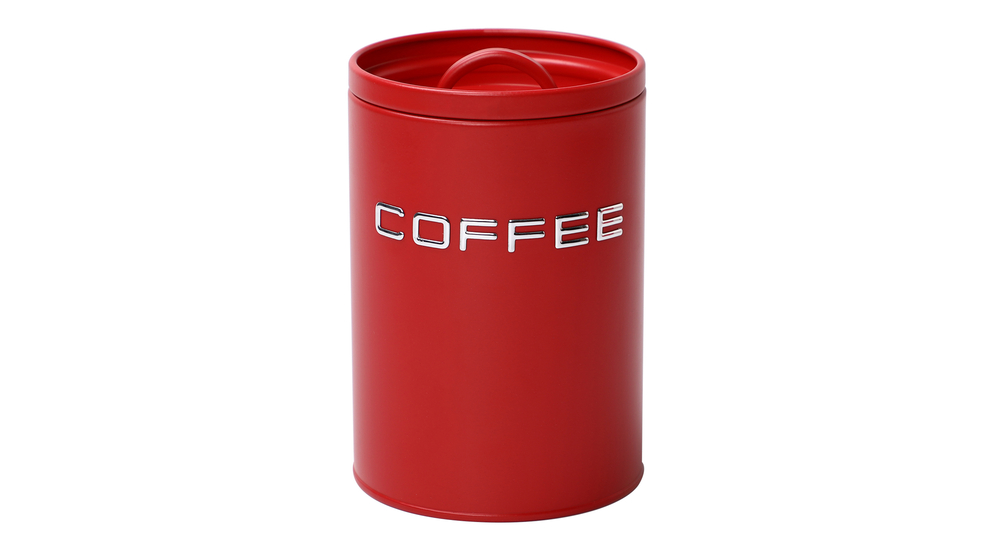 Kuchynská nádoba na kávu COFFEE červená