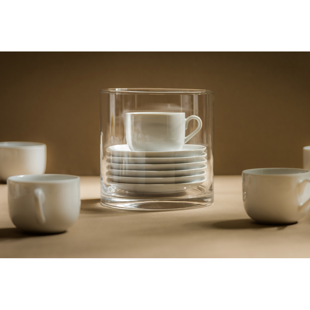 Súprava šálok s podšálkami NORA, 12 ks