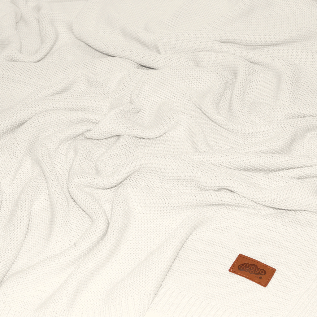 Detská deka bambusová krémová MAYA MOO 80x100 cm