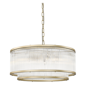 Luster na reťazi zlatý 6xE14 SERGIO P0528-06H-V6AC