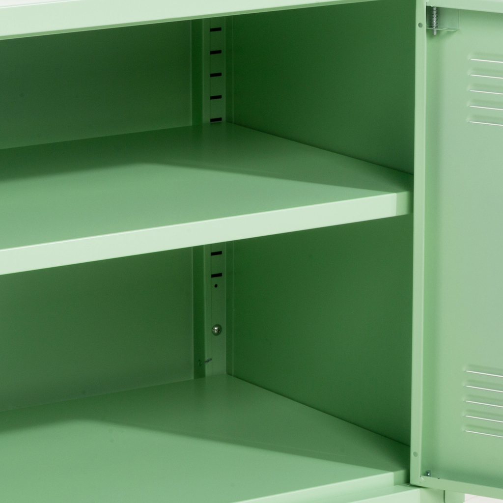 Komoda 2-dverová SOLANS svetlozelená