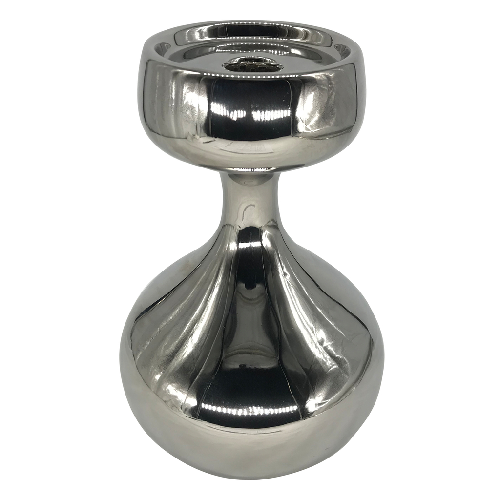 Jednoduchý strieborný svietnik 22 cm