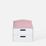 Nočný stolík so zásuvkami FALIANO ružový