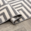 Vonkajší koberec STIARNA so sivým vzorom 80x150 cm