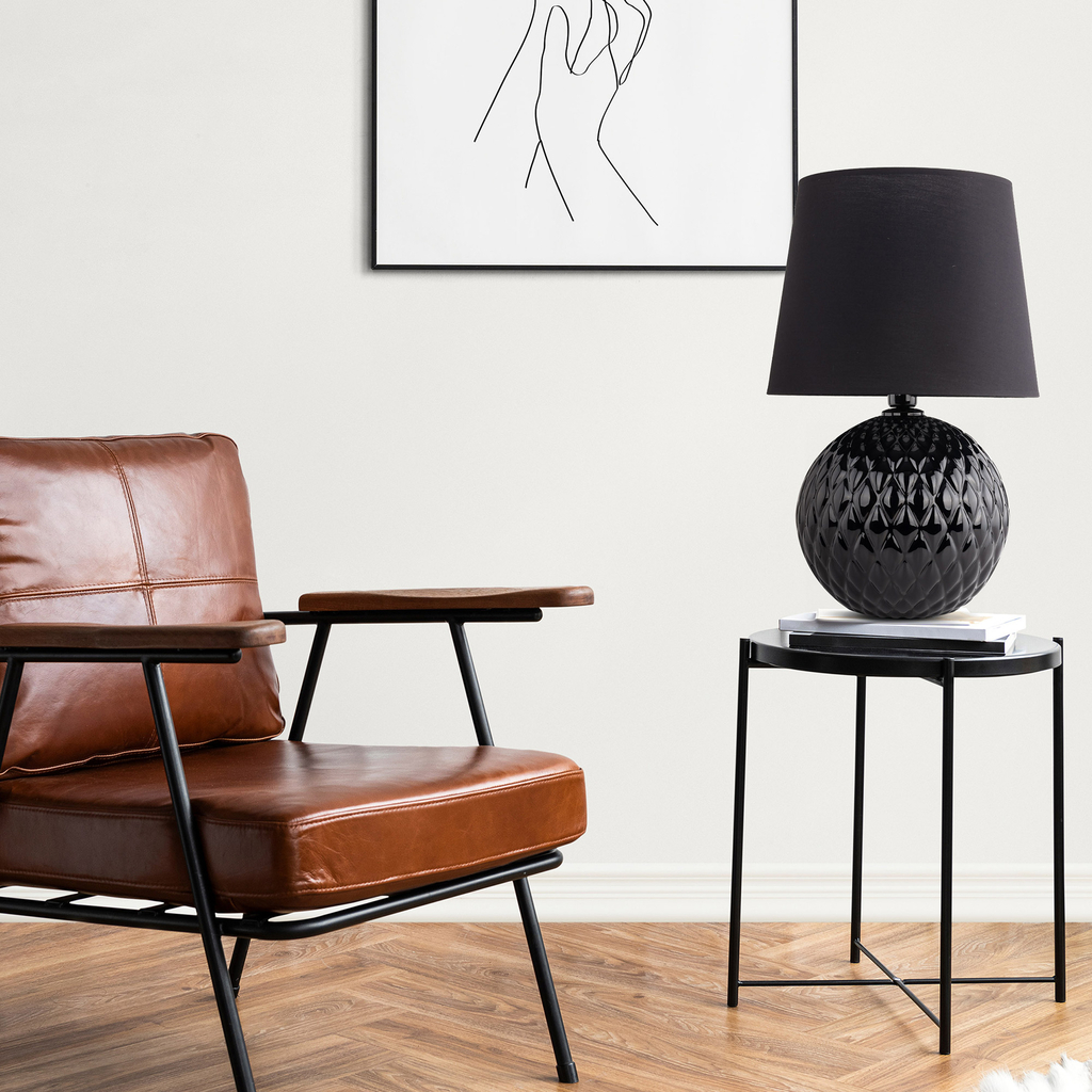 Stolná lampa čierna SANTANA