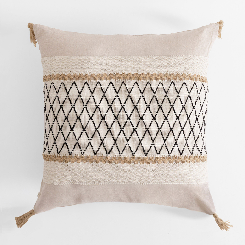 Dekoračná obliečka na vankúš v kosoštvorcoch LESA 45x45 cm