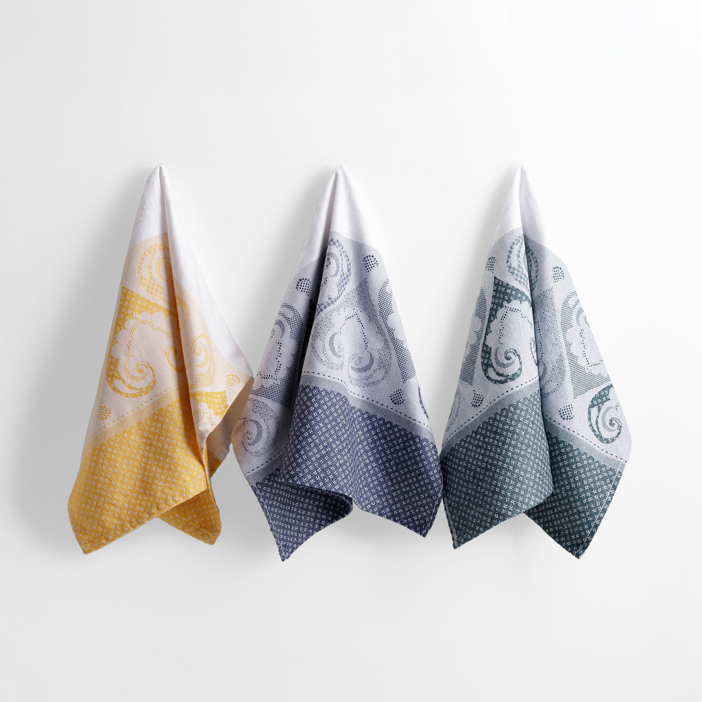 Kuchynská utierka bielo-zelená ANKARA 50x70 cm